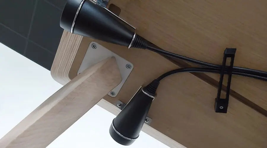 Versatile Spider Cable Cleat solution - Holistic Desks